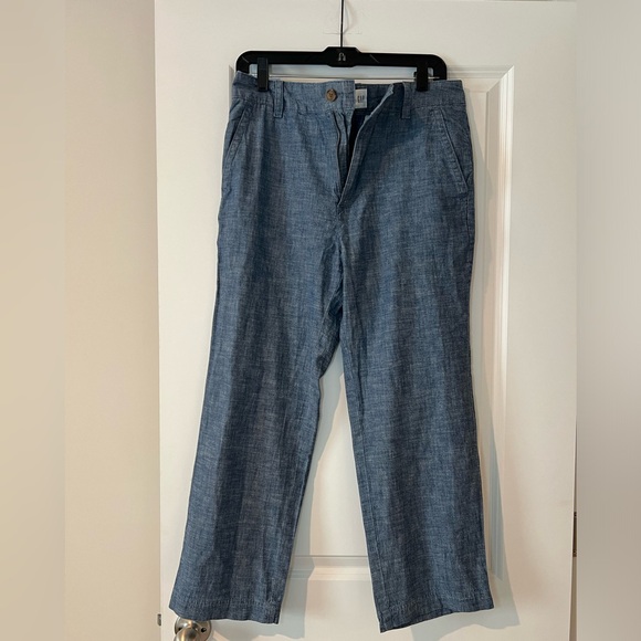 GAP Blue Girlfriend Khaki Pants - Picture 4 of 6